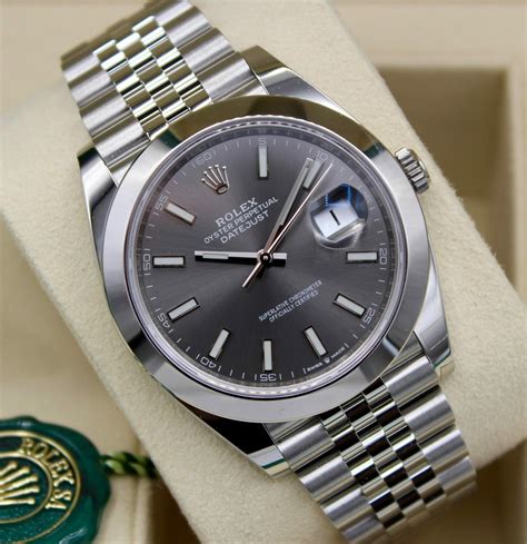 rolex rhodium dial|Rolex Datejust 41 126300 .